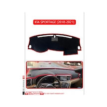 Kia Sportage 2018-2021torpido Koruma Halısı Kırmızı Kenar