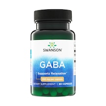 Takviye Swanson Nutrition Gaba 250 Mg 60 Kapsül Takviye Edici Gıda Gıda Takviye