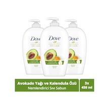 Dove Avokado Yağı Ve Kalendula Özü Nemlendirici Sıvı Sabun 3 x 450 ML