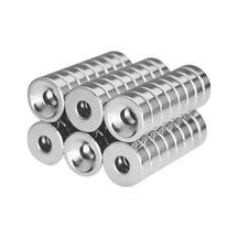10 Adet Havşalı Delikli Neodyum Mıknatıs, 15x5 Mm