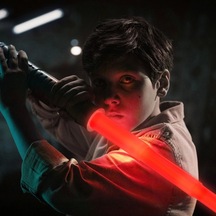 Uzayıp Kısalan Sesli Işıklı Power Saber Işın Kılıcı Kırmızı - 90 Cm