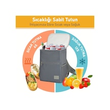 Haegs Termal Sırt Çantası Yalıtımlı Termos Soğutucu Çanta, Erkek Kadın Buzluk Çanta Soğutucu, Kamp Plaj Balıkçılık Öğle Yemeği Piknik Beslenme Yemek Taşıma Çantası Duman Gri