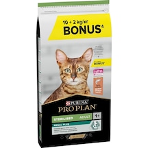 Pro Plan Sterilised Somonlu Kısırlaştırılmış Yetişkin Kedi Maması 10 + 2 KG