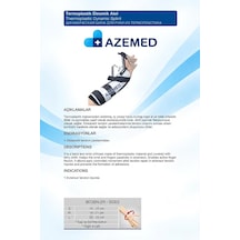 Azemed Termoplastik Dinamik Atel Hareket Destekleyici El Ve Parmak Ateli Sağ Beyaz