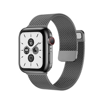 Forzacase Apple Uyumlu  Watch 42-44-45-49 Mm İle Metal Mıknatıslı Kordon Kayış - Fc157 Siyah
