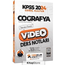 2024 KPSS Atölye Serisi Coğrafya Video Ders Notları (Tamamı Renkli) - Hakan Topcan - Yediiklim Yayınları