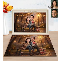 Bk Gift Kişiye Özel Sevgili Karikatürlü 1000 Parça Profesyonel Puzzle-13, 1000 Puzzle, Sevgililer Günü Hediyesi, Sevgiliye Hediye Kobitmeyencom36183 B