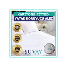 Suvay Kapitone Fitted Yatak Koruyucu Alez Pamuklu Yatak Alezi
