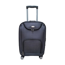 Escape Havlu Kumaş 4 Teker Körüklü Siyah Kabin (Küçük) Boy Valiz