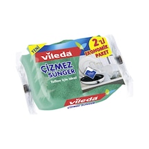 Vileda Çizmez Sünger 2'li - Hassas Yüzeyler İçin Patentli Ovalama Süngeri 5'li Avantaj Paketi Mıchu