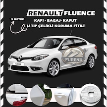 Renault Fluence Oto Araç Kapı Koruma Fitili 5metre Parlak Beyaz Renk