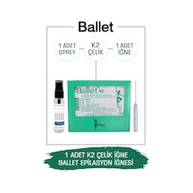 Ballet K2 Gümüş Epilasyon İğnesi Çelik İğne 1 Adet