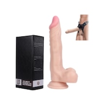 Hızlı Express Xise Sword Kemerli Belden Bağlamalı Realistik Penis Strapon Dildo 21cm