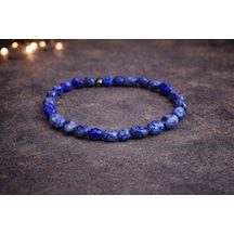 Lapis Lazuli Amorf Kesim Bileklik Çok Renkli