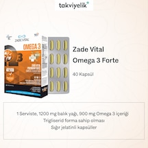 Zade Vital Omega Forte 40 Yumuşak Kapsül Blister
