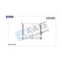 Radyatör Palıo 1.2-1.4 522x359x32 2 Sıra Al Pl Sistem Kale Radyatör 46548483/ 46449104