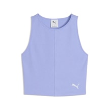 Puma Wardrobe Ess Ribbed Crop Top Mor Kadın Crop Üst