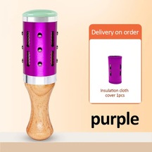 Willowhaven Portable Mor Jade Moxibustion Stick Masaj Aleti Mor Moxibustion Yakıcı Tutucu Akupresür Mor