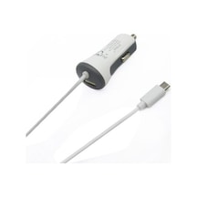 Syrox C26 Araç Şarj Aleti 3.4A Sabit Micro Usb Kablo + Usb Port B