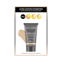 Alix Avien Ultra Kapatıcı Nemlendirici SPF35+ Faktör Ve E & C Vitaminli Fondöten Ultracloser Foundation 01