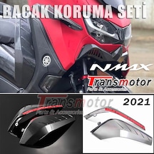 Nmax 125-155 2021 Bacak Rüzgar Koruma Seti Kasa Füme Şeffaf