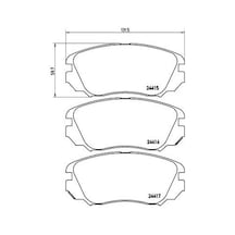 Brembo Ön Fren Balatası Insignia A 2008 -2017 Malıbu 2012 Ve Sonrası Saab 9.5 2010 Ve Sonrası 12 296 Mm 16 İnç Jant Brembo P59054 95514525-1605185-22959105-1605236