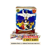 Süper Final Boş Kutu Yanında 15 Adet Futbolcu Kartları 5kart Her Pakette 3 Adet Toplamda 15 Kart
