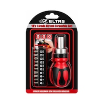 Lb 10ın1 Silikon Sap - Cr-v Cırcırlı Tornavida Bits Seti Ph1-ph2-ph-3 - Pz1-pz2-pz3 Manyetik Uç Tutucu