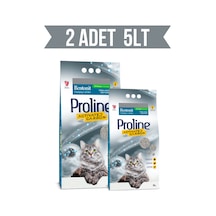 Proline Aktif Karbonlu Topaklaşan Bentonit Kedi Kumu 2 x 5 L