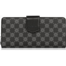 Cengiz Pakel Monogram Kadın Büyük Boy Mıknatıslı Cüzdan/portföy 65104p - Siyah 65104p-siyah-siyah Çok Renkli