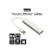 Dark Dk-Ac-Usb23L 10/100 1Port Usb Ethernet,3X Usb Çoklayıcı