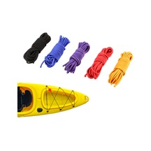 Hallow 5 Metre 4mm / 5mm Kayık Bot Elastik Bungee Kordon Halatı Y7272b-5 Siyah 5 Mm