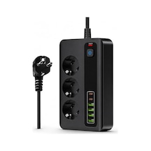 Akım Korumalı 3000w Çoklu Priz, Hızlı Şarj Destekli