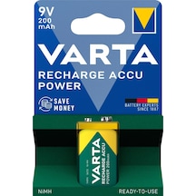 Varta Power Şarj Edilebilir 200Mah 9V Pil Tekli Paket