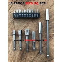 Horusdy Bits Uç Seti Bits Uzatma Lokma Adaptör Yıldız Uç 16Pcs