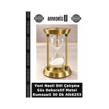 Yeni Nesil Stil Çalışma Süs Dekoratif Metal Kumsaati 30 Dk Alk6253 Çok Renkli