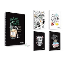 Çınar Coffee 17x24 120 Yp Çizgili Sert Kpk Defter 55144 Çeşitli Renk Ve Desen