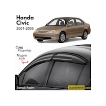 Honda Civic Sedan Mugen Cam Rüzgarlığı 2001-2005
