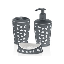 Emayhome Stone 3'lü Banyo Seti Antrasit