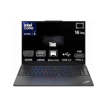 Lenovo ThinkPad E16 Gen 2 21MA008YTX-017 Ultra 5 125U 48 GB 2 TB SSD 16" Dos Dizüstü Bilgisayar