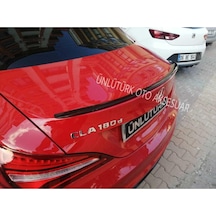 Mercedes İle Uyumlu Cla Bagaj Üstü Spoiler - Spoyler Piano Black