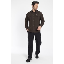 Crozwise Outdoor - Erkek Kahve Spor Gömlek - 7132-04 Kahverengi