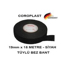 Coroplast Bez Bant Tüylü / Tüysüz 19Mmx15Mt Tüysüz Siyah Renk