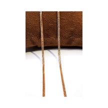 Omar Silver Unisex Gurmet 1,9 Mm Rose Kaplama Gümüş Kolye Zincir