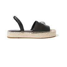 Kurt Geiger Kensington Deri Espadril Siyah