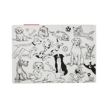 Akademi Çocuk Funny Mat 2'li Set 1 Köpekler, Yarış Arabaları 50 x 22