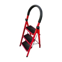 Elmas Serisi - Carnaval 4'lü Ev Tipi Merdiven Krmızı