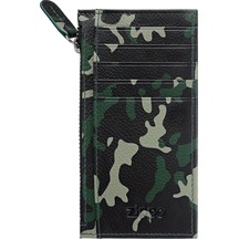 Zippo Card Holder With Zipper Camo Green