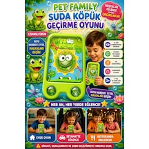 Suda Halka Köpük Geçirme Oyunu Sevimli Dostlar Duyusal Gelişim Destekli Nostaljik El Atarisi 2586bk-
