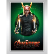 Loki Poster 40x60cm Avengers Afiş - Kalın Poster Kağıdı Dijital Baskı